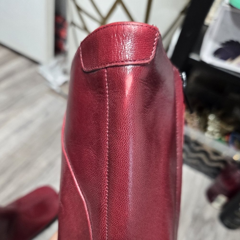 Giancarlo Paoli Mid Calf Boots Leather Rounded Toe Sz 36 Zip Up - Picture 11 of 16